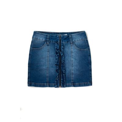 Saia Jeans Feminina Juvenil 33793 em atacado - parizijeans