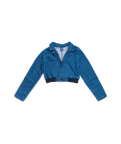 Blazer Cropped Fem C/ Elas Jeans 35352