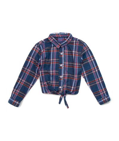Camisa Relaxed Fem Flanelado Jeans 35505-P